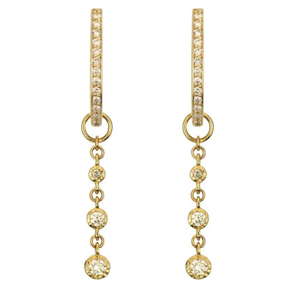 TSJ CH - Classic Hammered Bezel Charms, .20tcw, 14KTY