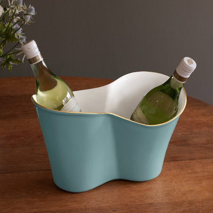 Encanto - Double Ice Bucket - Turquoise & White