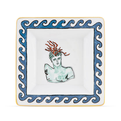 Il Viaggio Di Nettuno - White - Oggetti Small Square Tray 7"