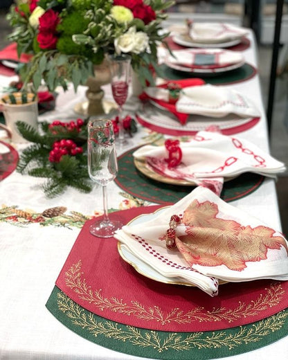 Spruce Napkin 22" - Red