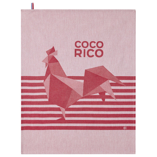 Coco-Rico Tea Towel - Red - 24 x 31