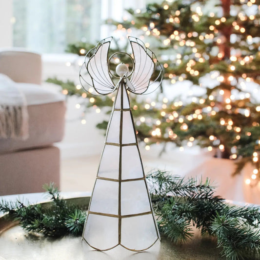 DEK Capiz Tabletop Slim Angel (NAT/GO) 11"