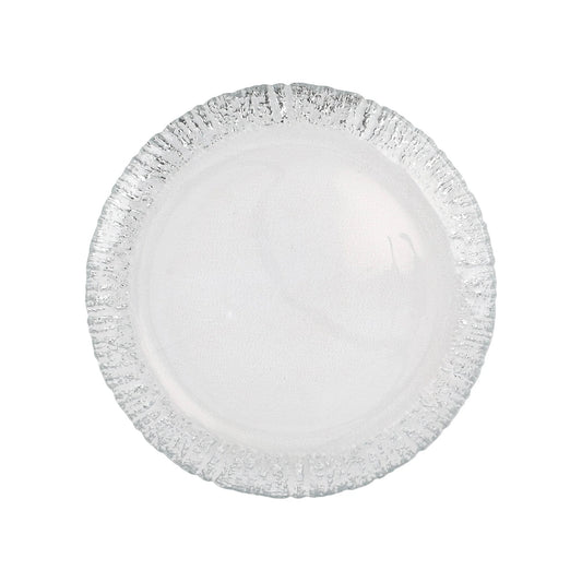 VTR Rufolo Glass - Platinum - Dinner Plate 11" (Retired)