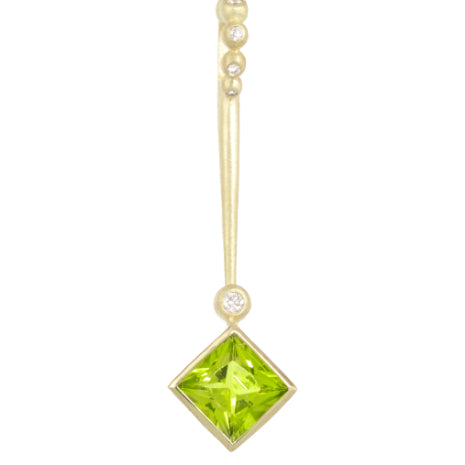 SLJ Pendant - Lolli Square Peridot - PCW 1.73, DCW .0875 - 18KYG