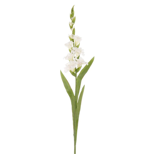 WWF Gladiolus Stem - White 42.5"