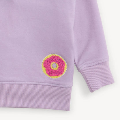 Fleece Set with Sweets Patches - Orchid -