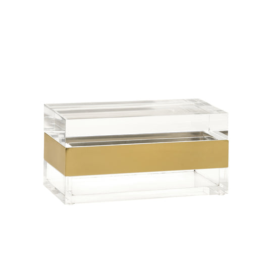 WWH Acrylic & Brass Box - Large 9.5"