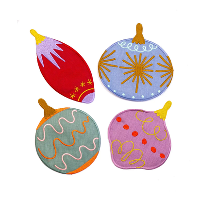 PCK Deck The Halls Cocktail Napkins - Set of 4