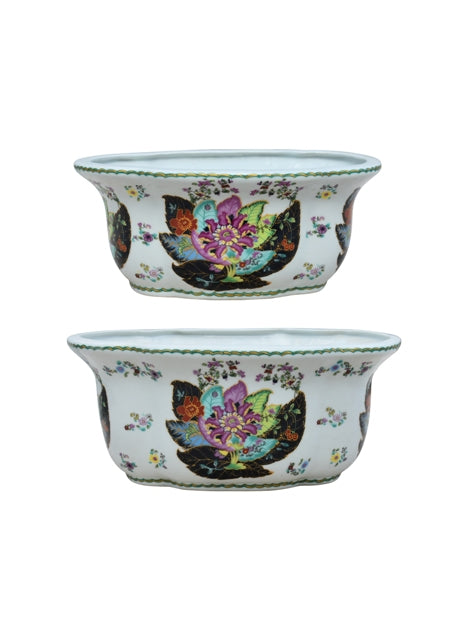 Tobacco Leaf Pot - Multi - 14"