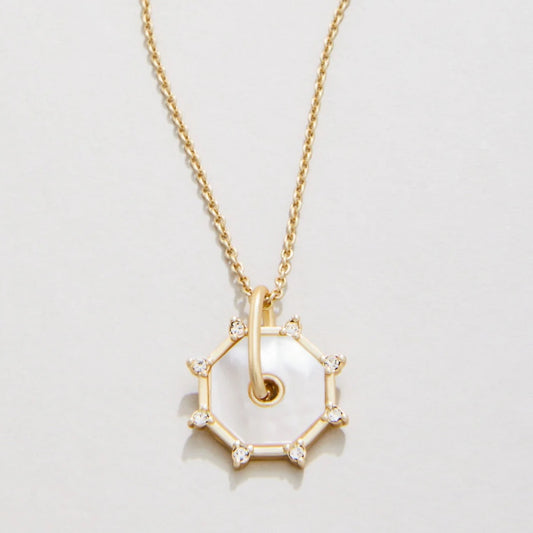 SPT N Going Places Mother of Pearl Necklace 18"