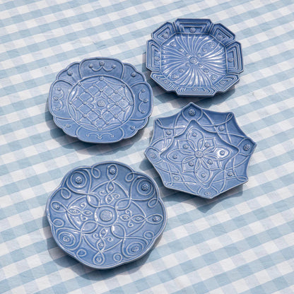 Jardins du Monde - Chambray - Salad Plate - Assorted Set of 4