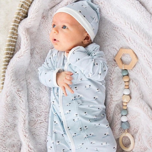Baa Baa Baby - Newborn Gown Set - Blue
