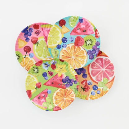 OHD Melamine - Fruit "Paper" Plate 9" - Set/4