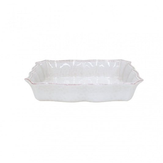 Impressions - White - Large Rectangle Baker 13"