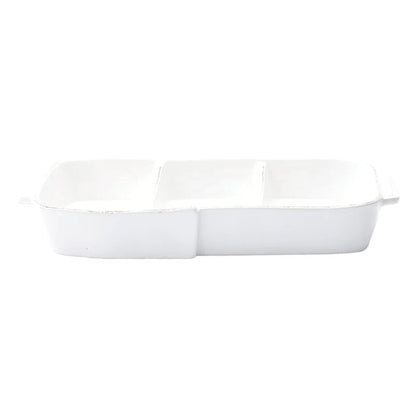 VTR Lastra - White - Melamine Three Part Server