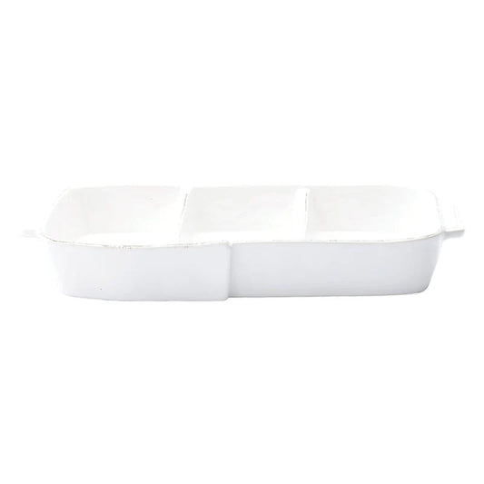 VTR Lastra - White - Melamine Three Part Server