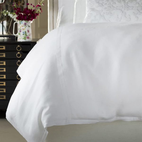 LLA Bloom Queen Double Flange Duvet - White Linen 96x98