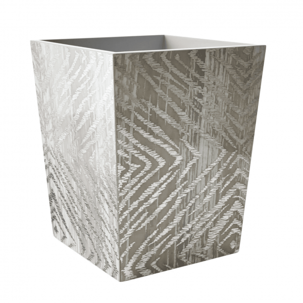 KSB Silver Zebra Waste Basket