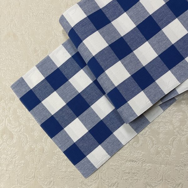 Buffalo Check Table Runner 72" - Cobalt Blue