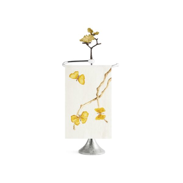 MAR Butterfly Ginkgo - Fingertip Towel & Stand (175947)