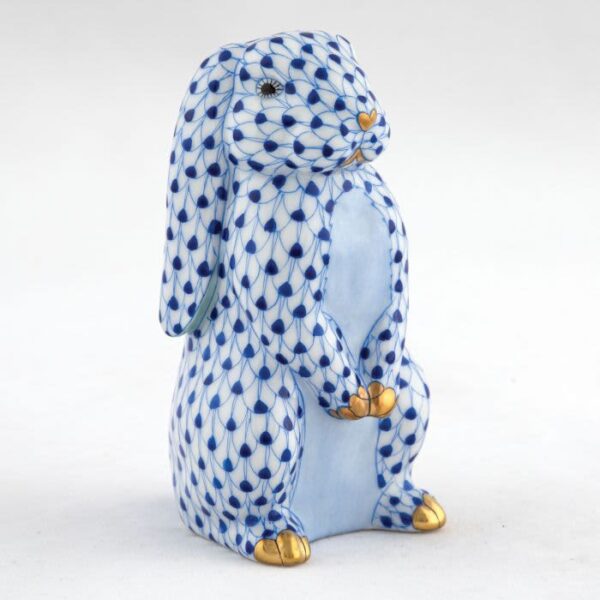 HND Figurine - Standing Lop Ear Bunny - Blue