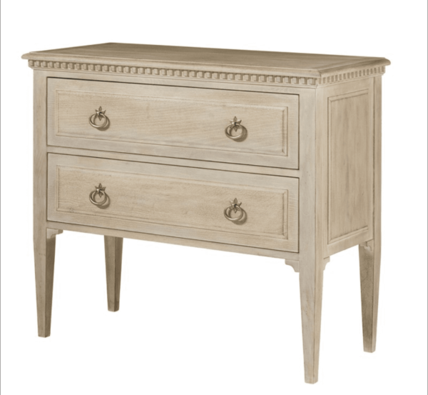 MHF Weathered Oak & Brass Hardware Commode 40x18x34