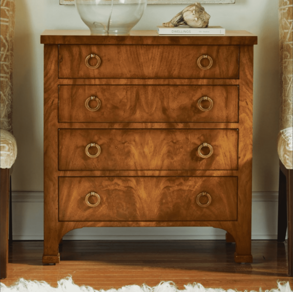 MHF Walnut Biedermeier 4-Drawer Chest 30x16x32