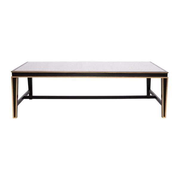 ELH Lilly Rectangle Coffee Table in Tricorn Black 18.5"H x 60"W x 30"D