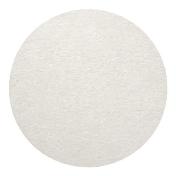 BDL Gem Round Placemat 15" - Ivory