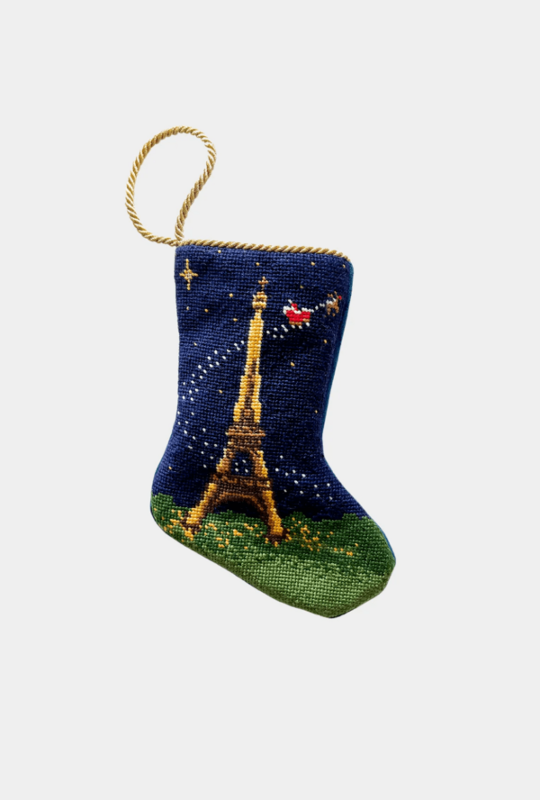 Bauble Stocking - Places - “Bonne Nuit” Santa in Paris